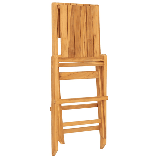 Cadeiras de jardim - Cadeiras de exterior dobráveis 8 pcs 47x62x90 cm teca maciça