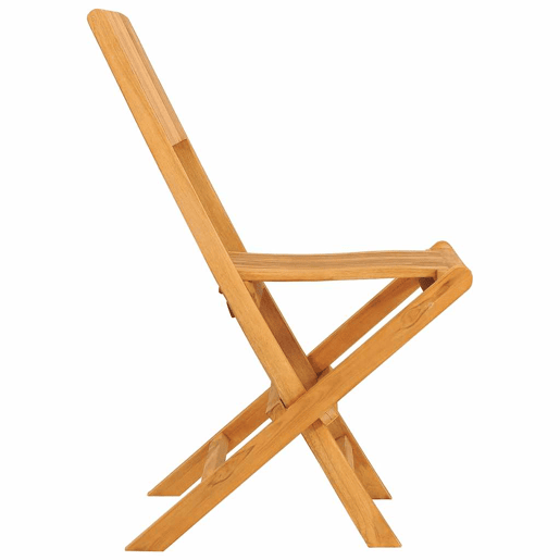 Cadeiras de jardim - Cadeiras de exterior dobráveis 8 pcs 47x62x90 cm teca maciça