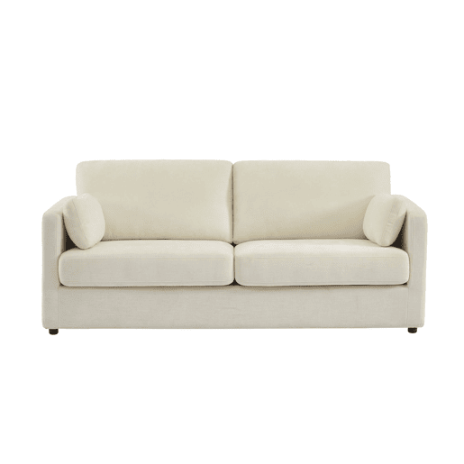 Sofá capa removível tecido 2 lugares, Neo, Branco, 198x88x85 cm