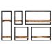 Estante de pared piezas mueble mueble de diseño Estante de pared piezas mueble mueble de diseño Gris
