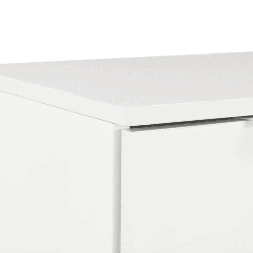 Buffet aparador cômoda armário unidade de armazenamento organizador cozinha sala brilhante 71 x 35 x 80 cm madeira trabalhada branco 02_0030767