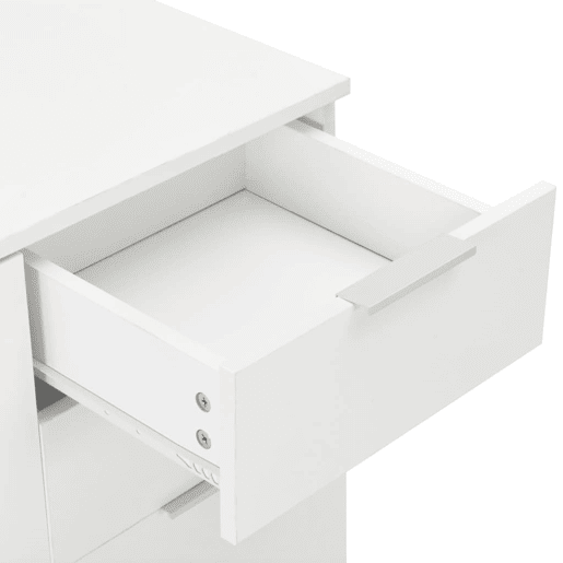 Buffet aparador cômoda armário unidade de armazenamento organizador cozinha sala brilhante 71 x 35 x 80 cm madeira trabalhada branco 02_0030767