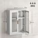 Armario de Pared Metal, Acrílico HOMCOM, hogar - baño Armario de Pared Metal, Acrílico HOMCOM, hogar - baño Blanco