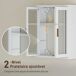 Armario de Pared Metal, Acrílico HOMCOM, hogar - baño Armario de Pared Metal, Acrílico HOMCOM, hogar - baño Blanco