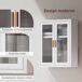 Armario de Pared Metal, Acrílico HOMCOM, hogar - baño Armario de Pared Metal, Acrílico HOMCOM, hogar - baño Blanco