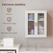 Armario de Pared Metal, Acrílico HOMCOM, hogar - baño Armario de Pared Metal, Acrílico HOMCOM, hogar - baño Blanco