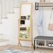 Espejo Cuerpo Entero MDF, Vidrio HOMCOM, hogar - decoración Espejo Cuerpo Entero MDF, Vidrio HOMCOM, hogar - decoración Marrón