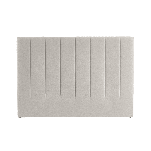 Cabeceira para cama de casal revestimento em tecido, 140cm, Cole, Cinza Claro, 150x8x105 cm