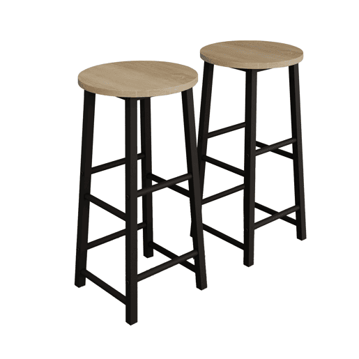 Banquetas Cozinha Sala de jantar PretoSonoma 33x33x71 Lucca Muebles Bonitos