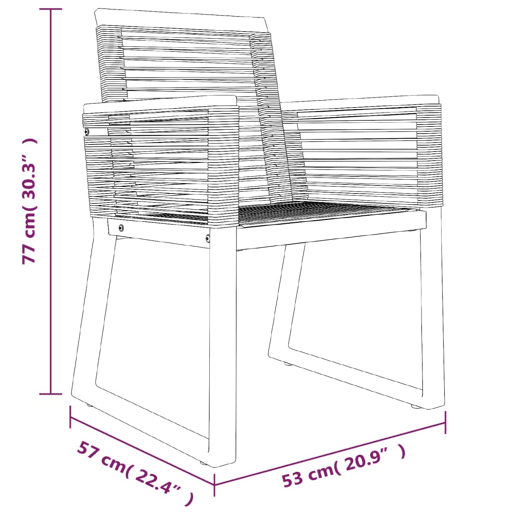 Móveis de jantar móveis de jardim 5 peças rattan preto PVC 02_0014779 Móveis de jantar móveis de jardim 5 peças rattan preto PVC 02_0014779