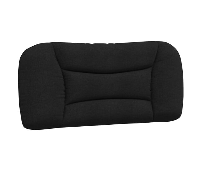 Cabecero de cama acolchado hvar tela negro 90 cm