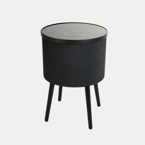 Mesa altifalante Sala de estar e jantar PretoSonoma 42x42x61 LED Fenix Muebles Bonitos