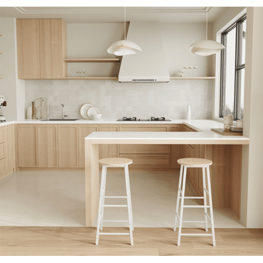 Banquetas Cozinha Sala de jantar BrancoSonoma 33x33x71 Lucca Muebles Bonitos