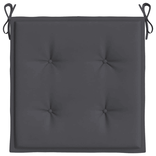 Almofadões p cadeiras jardim - Almofadas de exterior 4pcs 40x40x3 cm oxford antracite