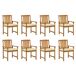 8 uds Sillas de jardín - Silla Terraza 8 uds Sillas de jardín - Silla Terraza Crema