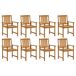 8 uds Sillas de jardín - Silla Terraza 8 uds Sillas de jardín - Silla Terraza Crema