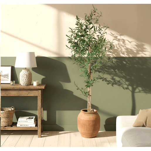 Planta artificial Sala de estar e jantar Verde 60x60x175 Olivo Muebles Bonitos