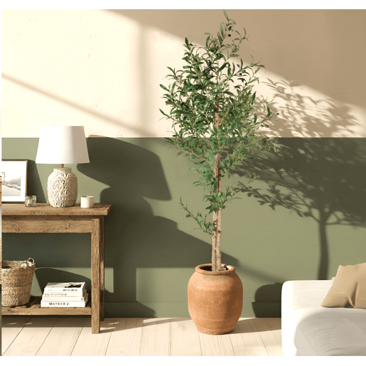 Planta artificial Sala de estar e jantar Verde 60x60x175 Olivo Muebles Bonitos