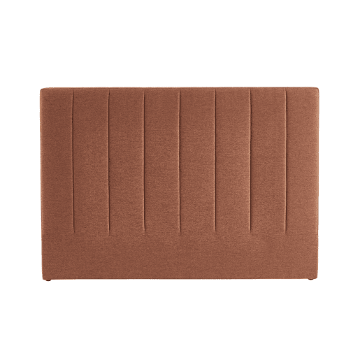 Cabeceira para cama de casal revestimento em tecido, 140cm, Cole, Camel, 150x8x105 cm