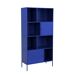 Aparador, mueble de almacenamiento industrial de metal con 8 80 Aparador, mueble de almacenamiento industrial de metal con 8 80 Azul