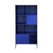 Aparador, mueble de almacenamiento industrial de metal con 8 80 Aparador, mueble de almacenamiento industrial de metal con 8 80 Azul