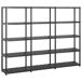 Estantería para libros con niveles cm plástico Estantería para libros con niveles cm plástico Negro