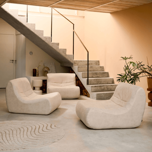 Sofá modular de veludo de 3 lugares, Sokol veludo, Beige, 91x105x72 cm
