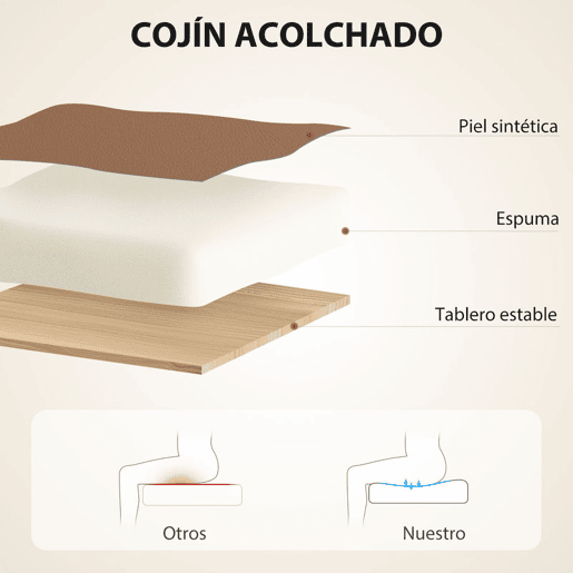 HOMCOM Cadeira de Escritório com Apoio para os Pés Giratória Cadeira para Secretária com Encosto Reclinável Acolchoado Duplo Espesso Revestida em Couro Sintético e Altura Ajustável 66x72x113-121 cm Marrom