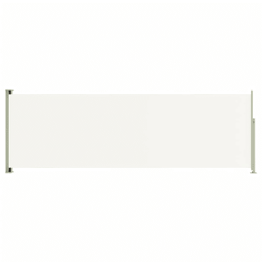 Tela de toldo cortina de privacidade lateral retrátil para pátio jardim terraço varanda tela de proteção visual 200 x 600 cm creme 02_0007364