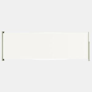 Tela de toldo cortina de privacidade lateral retrátil para pátio jardim terraço varanda tela de proteção visual 200 x 600 cm creme 02_0007364