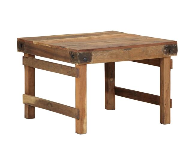 Mesa de Café Marrón 60 x 55 x 40 cm madera maciza reciclada