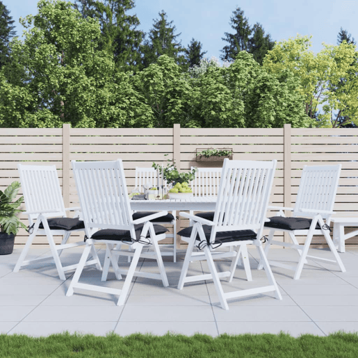 Almofadões de cadeira - Almofadas de exterior 6 pcs 50x50x7 cm tecido oxford antracite Almofadões de cadeira - Almofadas de exterior 6 pcs 50x50x7 cm tecido oxford antracite