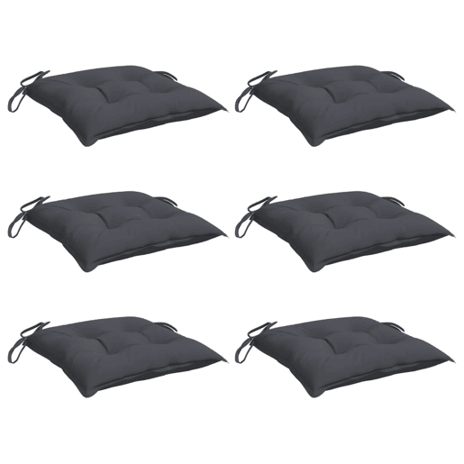 Almofadões de cadeira - Almofadas de exterior 6 pcs 50x50x7 cm tecido oxford antracite Almofadões de cadeira - Almofadas de exterior 6 pcs 50x50x7 cm tecido oxford antracite