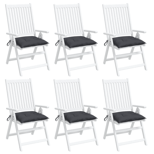Almofadões de cadeira - Almofadas de exterior 6 pcs 50x50x7 cm tecido oxford antracite Almofadões de cadeira - Almofadas de exterior 6 pcs 50x50x7 cm tecido oxford antracite