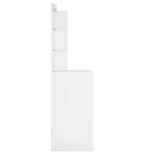 Penteadeira de design contemporâneo com LED 60 x 40 x 140 cm branco 02_0006244