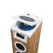Torre de Sonido Bluetooth con Reproductor de CD Torre de Sonido Bluetooth con Reproductor de CD Blanco/ Madera