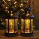 Farol decorativo Navideño con escena interior y LED Farol decorativo Navideño con escena interior y LED Negro