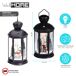 Farol decorativo Navideño con escena interior y LED Farol decorativo Navideño con escena interior y LED Negro