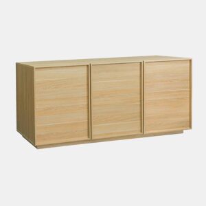 Buffet efeito madeira 3 portas, 160cm, Kuba, Natural, 160x43x75 cm