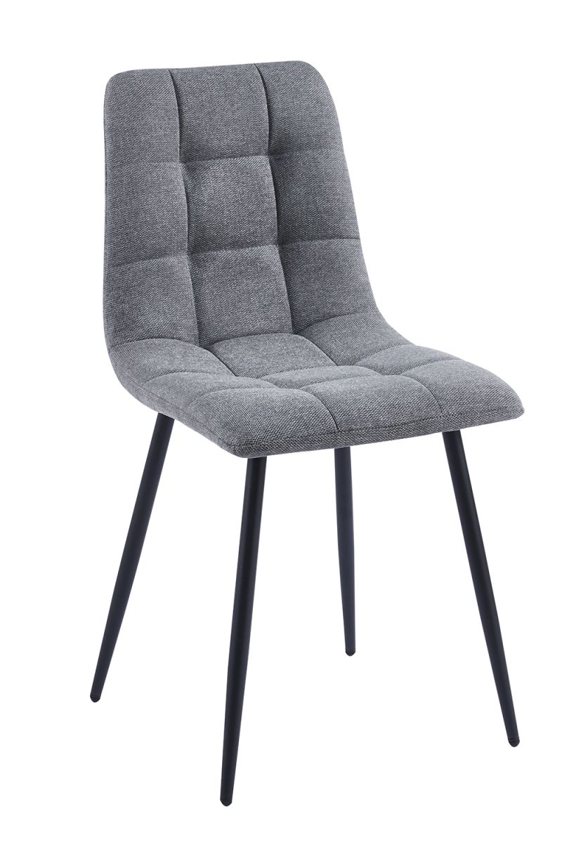 Silla stuhl tela - gris oscuro