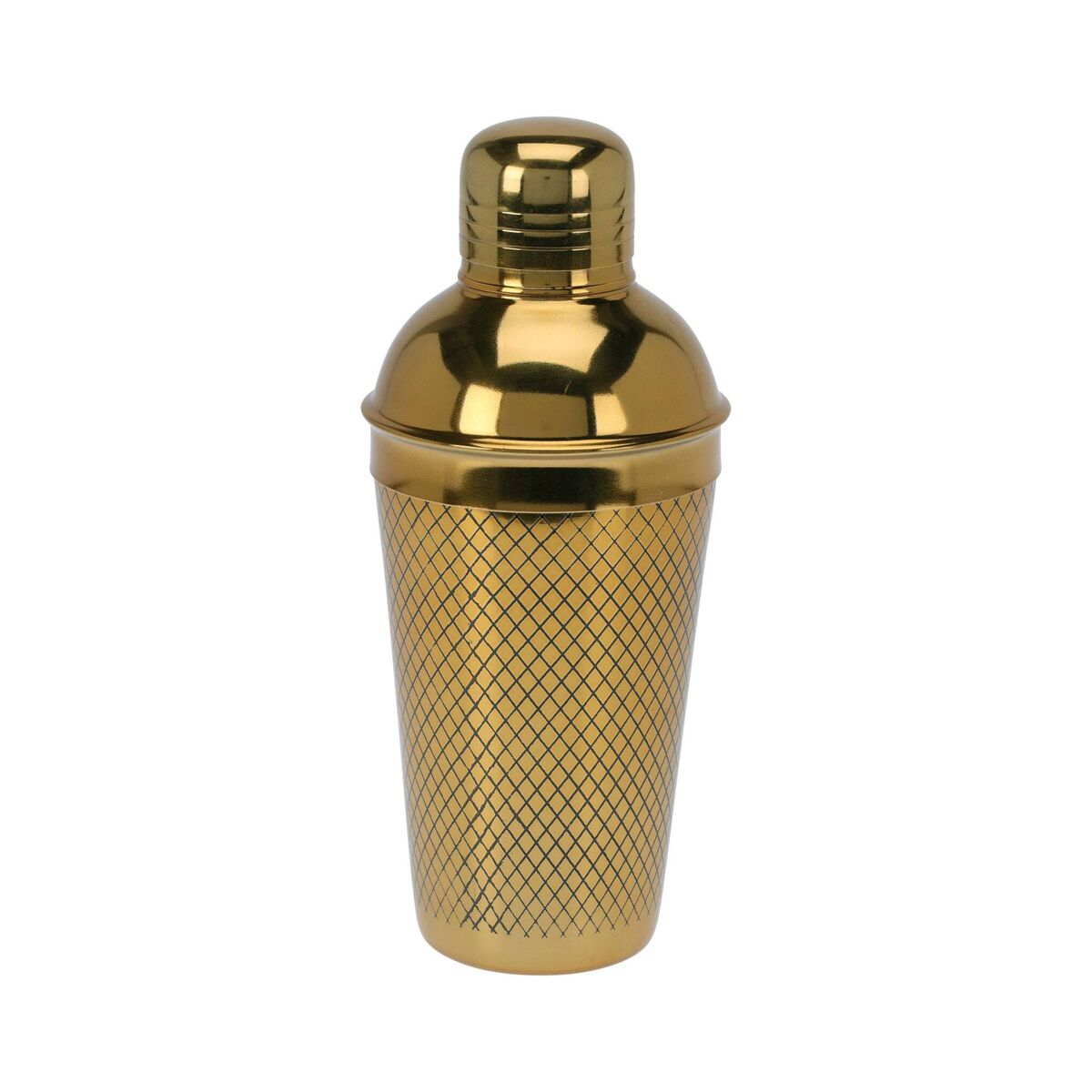 Coctelera de acero inoxidable de 650ml con acabado dorado