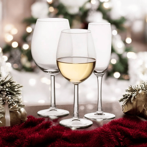 Conjunto Well Home com 18 taças de vinho e champanhe.