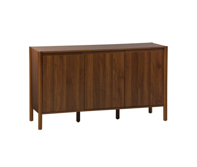 Aparador con 3 puertas, 140cm, harmony, nogal, 140x42x78 cm