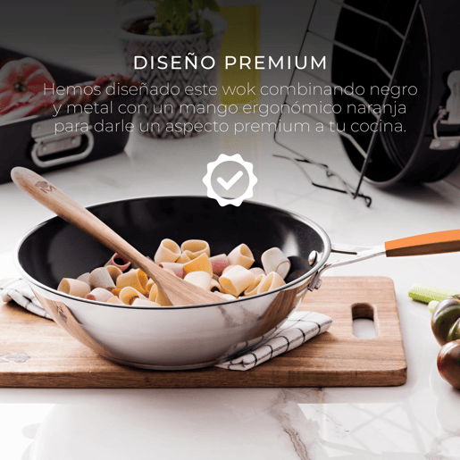 Wok San Ignacio COMPACT ø28cm em alumínio forjado para indução