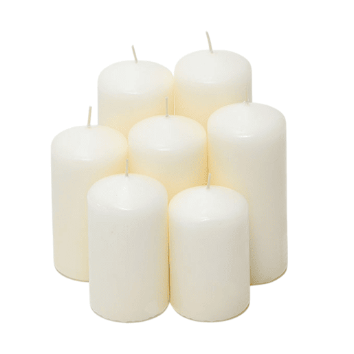 Conjunto de velas sem perfume Well Home: 7 tamanhos variados em uma caixa