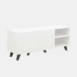 Móvel para TV Josi para sala de estarjantar, 2 portas de abrir, 4 nichos, 1 prateleira, 2 aberturas, 150x54x40 cm