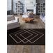 Alfombra geométrico BREDA - ATTICGO 133x190 Alfombra geométrico BREDA - ATTICGO 133x190 Negro