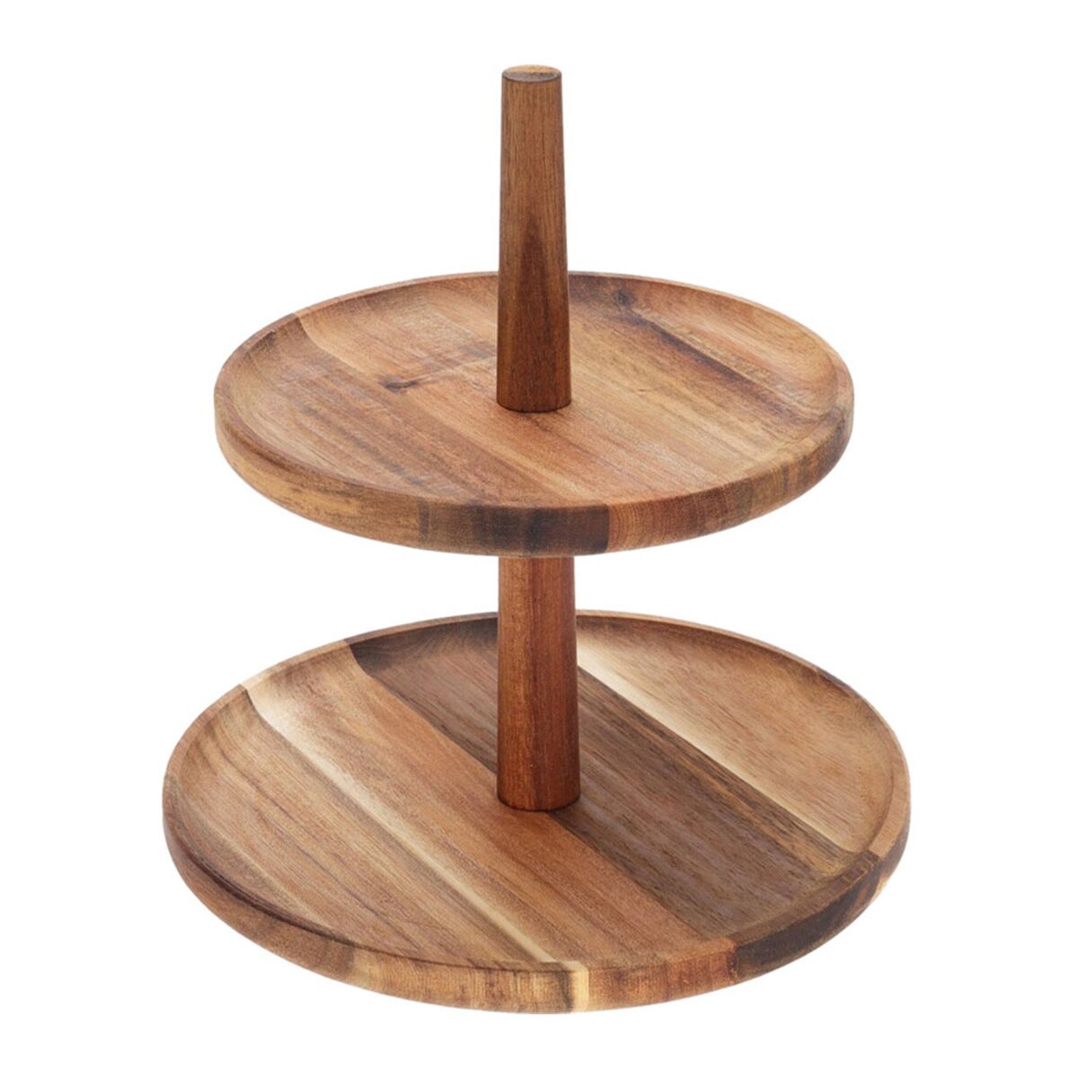 Soporte de Comida con 2 Niveles en madera de acacia