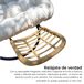 Silla Colgante Yoevu con reposapiés, confort premium Silla Colgante Yoevu con reposapiés, confort premium Beige