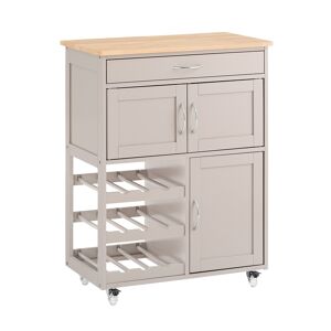 SoBuy armário de cozinha, carrinho de cozinha, carrinho de cozinha com rodas FKW45-KA
